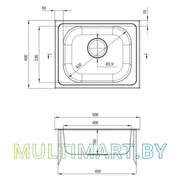 Кухонная мойка Deante Techno ZEU 310A картинка 3